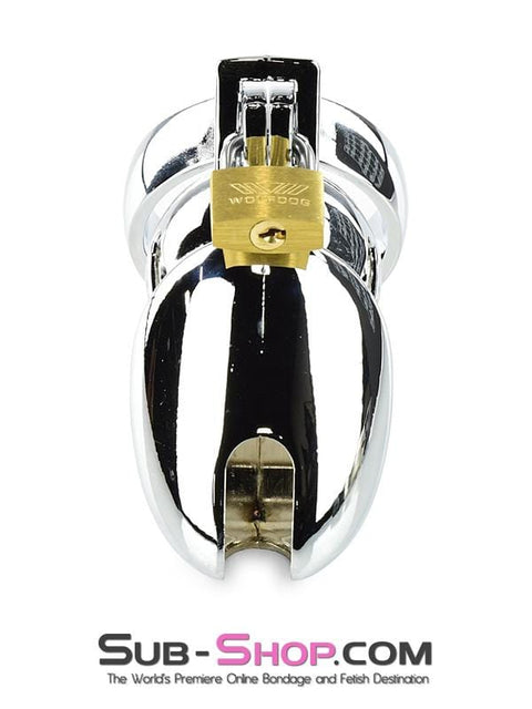 1715HS      Severe Cock Tease Torture Locking Chrome Steel Cock Cage Chastity Chastity   , Sub-Shop.com Bondage and Fetish Superstore