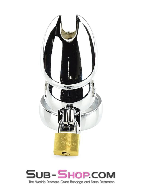 1715HS      Severe Cock Tease Torture Locking Chrome Steel Cock Cage Chastity Chastity   , Sub-Shop.com Bondage and Fetish Superstore