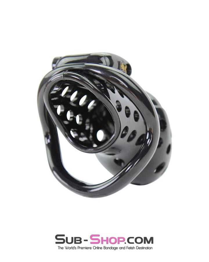 1722AR      Boy Toy Black High Security Pin Tumbler Locking Cock Cage Chastity - MEGA Deal MEGA Deal   , Sub-Shop.com Bondage and Fetish Superstore