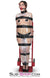 1743A-BLK      2" Wide Buckling Bondage Strap, Black Leather - 4 Sizes! Straps   , Sub-Shop.com Bondage and Fetish Superstore