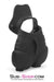 1765M      Black Silicone Cock Ring with Ball Cage Cock Cage   , Sub-Shop.com Bondage and Fetish Superstore