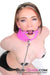 1784DL      Hot Pink Posture Collar with Attached Ring Gag Set - MEGA Deal MEGA Deal   , Sub-Shop.com Bondage and Fetish Superstore