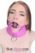 1784DL      Hot Pink Posture Collar with Attached Ring Gag Set - MEGA Deal MEGA Deal   , Sub-Shop.com Bondage and Fetish Superstore