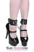 1789DL      Comfort Cuffs Braided Nylon Ankle Cuffs with Leatherette Buckling Strap Cuffs   , Sub-Shop.com Bondage and Fetish Superstore