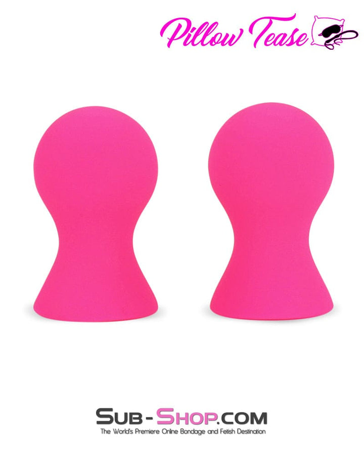 1791M      Pink Silicone Nipple Suckers Set Nipple Suction   , Sub-Shop.com Bondage and Fetish Superstore