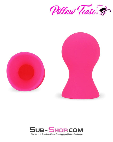 1791M-SIS      Pink Sissy Silicone Nipple Suckers Set Sissy   , Sub-Shop.com Bondage and Fetish Superstore