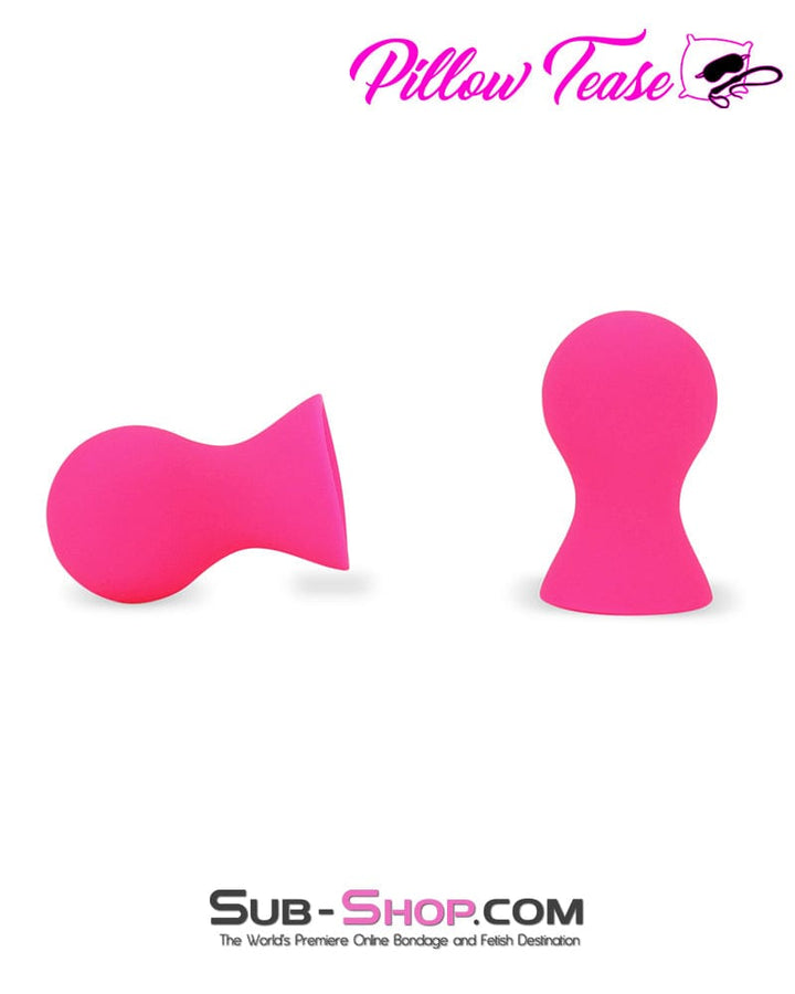 1791M      Pink Silicone Nipple Suckers Set Nipple Suction   , Sub-Shop.com Bondage and Fetish Superstore