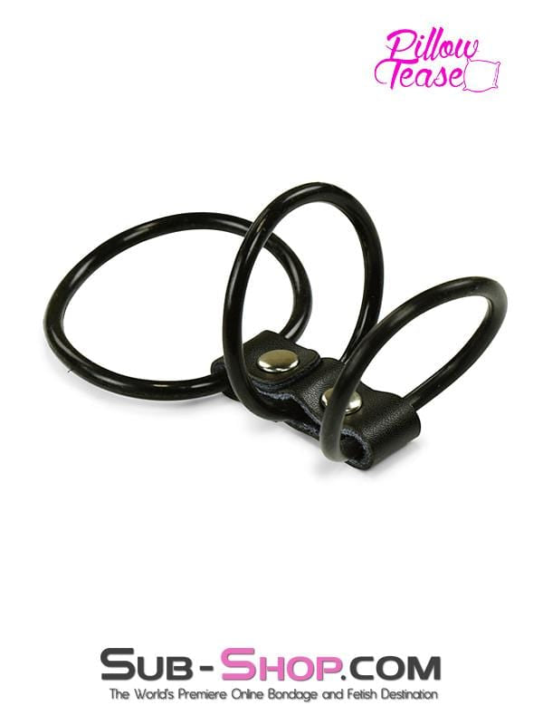 1794DL      Rubber 3 Ring Cock & Balls Rings - MEGA Deal MEGA Deal   , Sub-Shop.com Bondage and Fetish Superstore