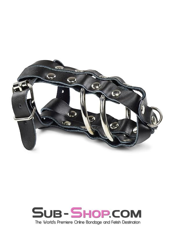 1797DL Lockable Cock & Balls Cage with Lead Ring Tip Cock Cage , Sub-Shop.com Bondage and Fetish Superstore