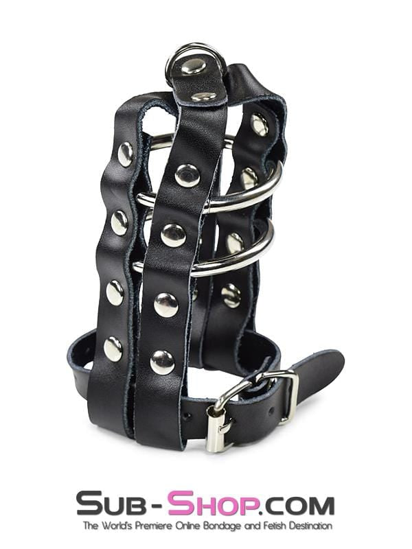 1797DL Lockable Cock & Balls Cage with Lead Ring Tip Cock Cage , Sub-Shop.com Bondage and Fetish Superstore