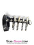 1798DL      4 Ring Gates of Hell with Leather Cock Ring - MEGA Deal MEGA Deal   , Sub-Shop.com Bondage and Fetish Superstore