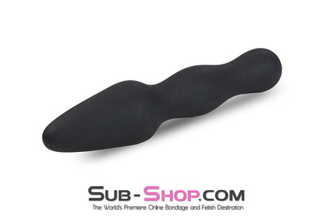 1802M      Black Silicone Missile Dual Ended Dildo - LAST CHANCE - Final Closeout! Black Friday Blowout   , Sub-Shop.com Bondage and Fetish Superstore
