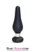 1813M      Medium Black Flare Silicone Anal Plug Anal Toys   , Sub-Shop.com Bondage and Fetish Superstore