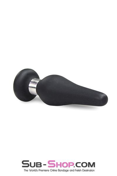 0269M Small Black Flare Silicone Anal Plug Anal Toys , Sub-Shop.com Bondage and Fetish Superstore
