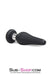 1813M-SIS      Sissy Bondage Toy Medium Black Flare Silicone Anal Plug Sissy   , Sub-Shop.com Bondage and Fetish Superstore