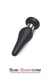 1813M-SIS      Sissy Bondage Toy Medium Black Flare Silicone Anal Plug Sissy   , Sub-Shop.com Bondage and Fetish Superstore