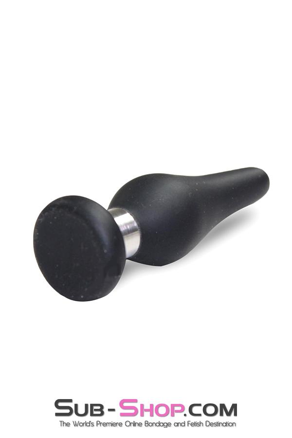 1813M      Medium Black Flare Silicone Anal Plug Anal Toys   , Sub-Shop.com Bondage and Fetish Superstore