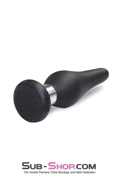0269M Small Black Flare Silicone Anal Plug Anal Toys , Sub-Shop.com Bondage and Fetish Superstore