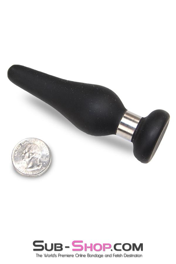 1813M      Medium Black Flare Silicone Anal Plug Anal Toys   , Sub-Shop.com Bondage and Fetish Superstore