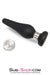 1813M      Medium Black Flare Silicone Anal Plug Anal Toys   , Sub-Shop.com Bondage and Fetish Superstore