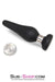 1813M-SIS      Sissy Bondage Toy Medium Black Flare Silicone Anal Plug Sissy   , Sub-Shop.com Bondage and Fetish Superstore