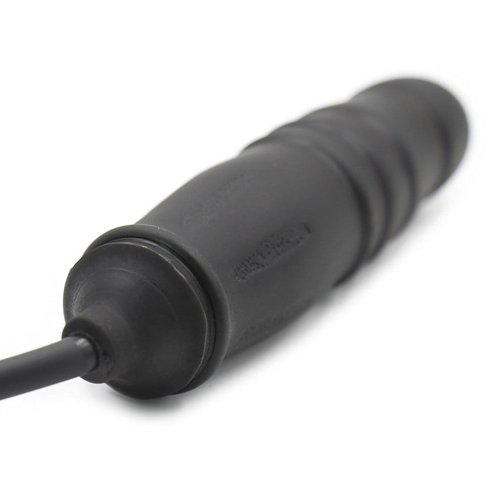 1820MQ      Inflatable Ribbed Black Rubber Dildo Dildo   , Sub-Shop.com Bondage and Fetish Superstore