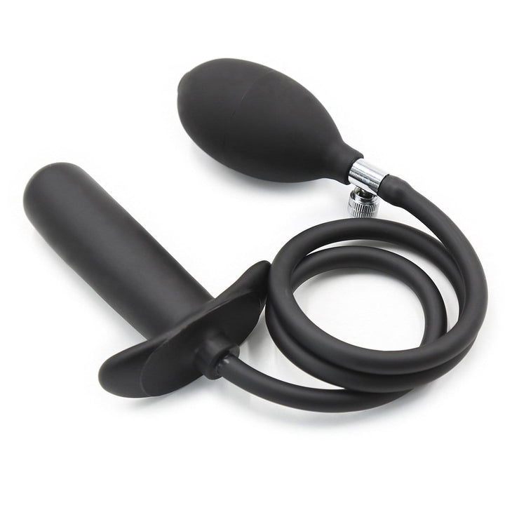 1821MQ      Inflatable Black Rubber Anal Plug Anal Toys   , Sub-Shop.com Bondage and Fetish Superstore