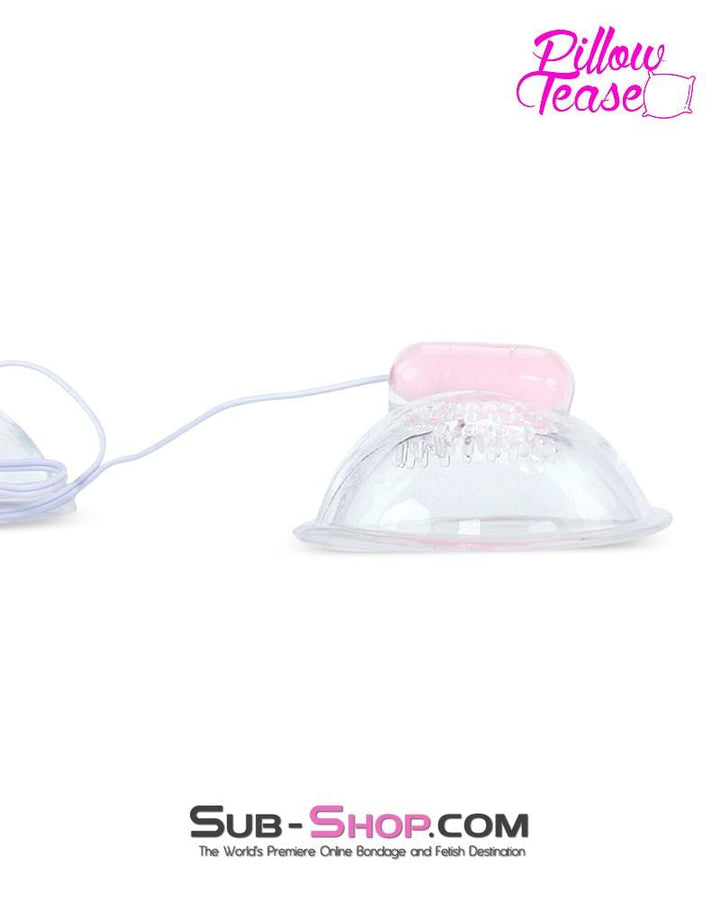0182E      Pink Vibrating Nipple Stimulator Cups Nipple Suction   , Sub-Shop.com Bondage and Fetish Superstore