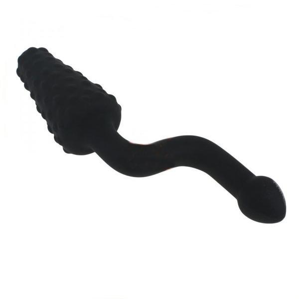 1832M      Big Black Crank Nubby Silicone Massager - LAST CHANCE - Final Closeout! Black Friday Blowout   , Sub-Shop.com Bondage and Fetish Superstore