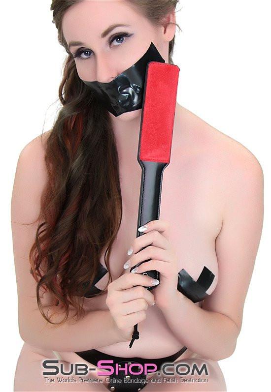 1838DL      Rosy Cheeks Fleece and Leatherette Two-Sided Slapper Paddle Slapper   , Sub-Shop.com Bondage and Fetish Superstore