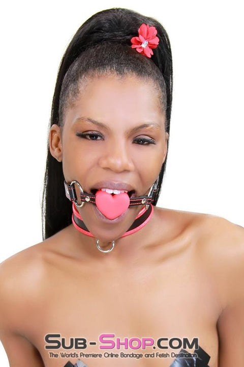 1849RS      Love Gag Red Heart Shaped Ballgag with Hearts Strap - LAST CHANCE - Final Closeout! MEGA Deal   , Sub-Shop.com Bondage and Fetish Superstore