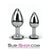 1853M      Chromed Aluminum Light Weight Rhinestone Crystal Tipped Butt Plug, Medium Butt Plug   , Sub-Shop.com Bondage and Fetish Superstore