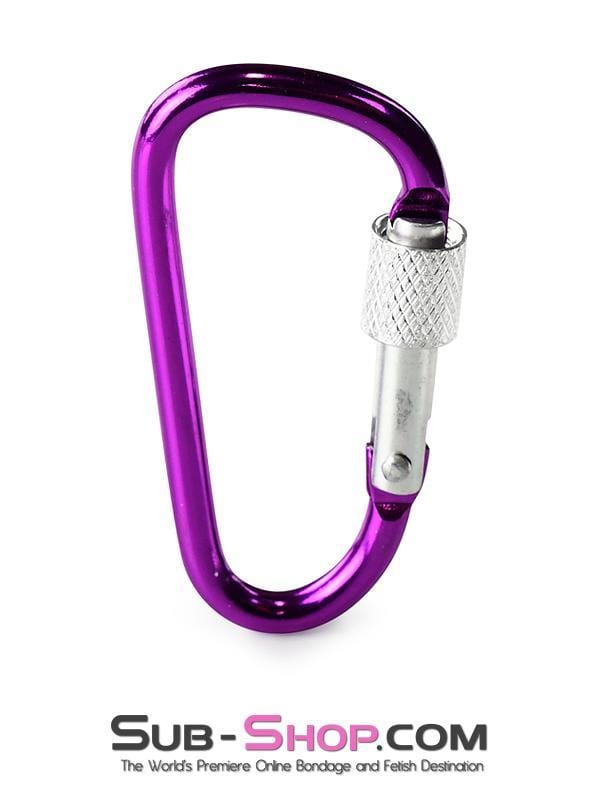 1861F      Purple Locking Spring Snap Bondage Gear Clip - LAST CHANCE - Final Closeout! MEGA Deal   , Sub-Shop.com Bondage and Fetish Superstore