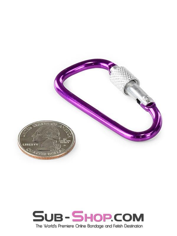 1861F      Purple Locking Spring Snap Bondage Gear Clip - LAST CHANCE - Final Closeout! MEGA Deal   , Sub-Shop.com Bondage and Fetish Superstore