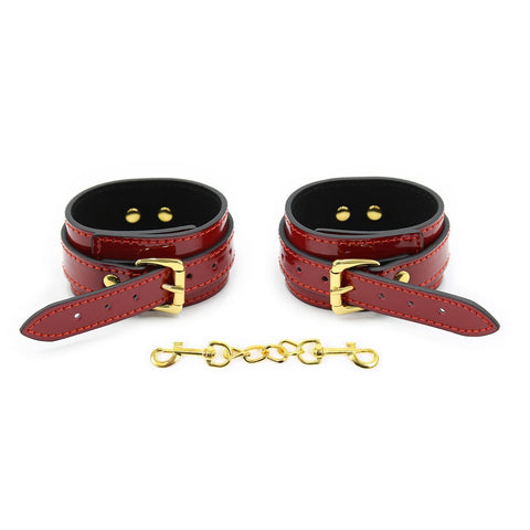 1870MQ      Candy Apple Gold Standard Ankle Cuffs - MEGA Deal MEGA Deal   , Sub-Shop.com Bondage and Fetish Superstore