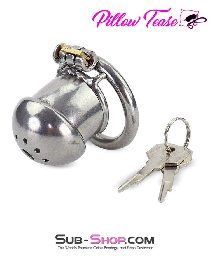 1875AR-SIS      Sissy Cock Torment Locking Steel Chastity Cock Cage Sissy   , Sub-Shop.com Bondage and Fetish Superstore