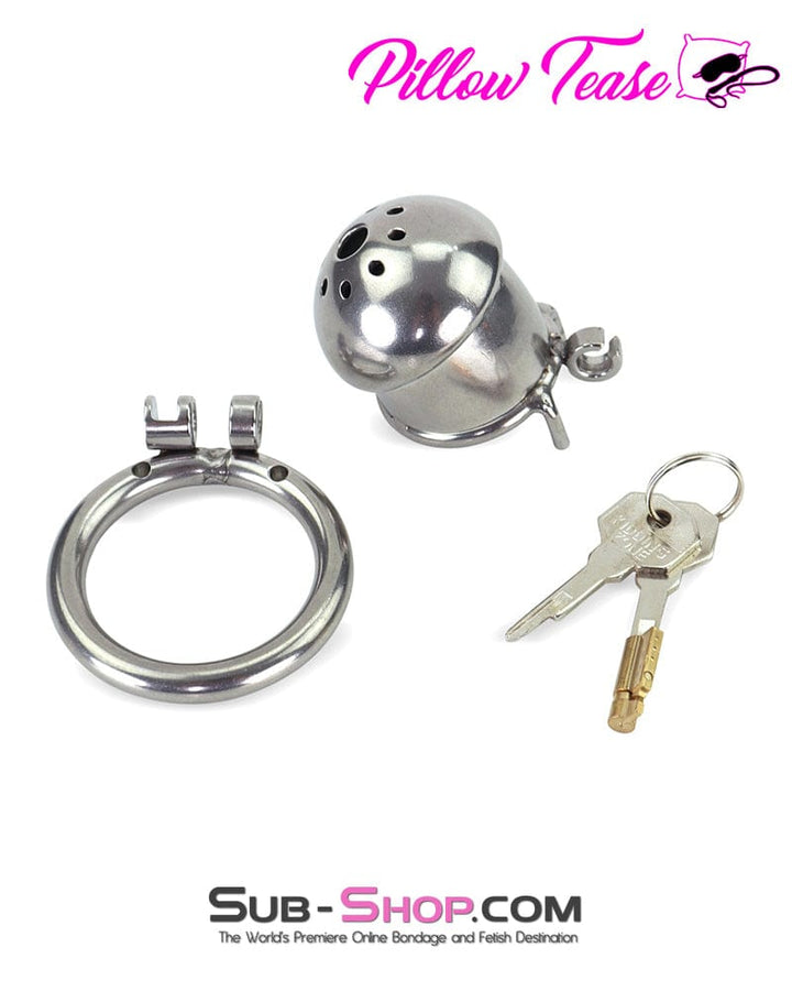 1875AR-SIS      Sissy Cock Torment Locking Steel Chastity Cock Cage Sissy   , Sub-Shop.com Bondage and Fetish Superstore