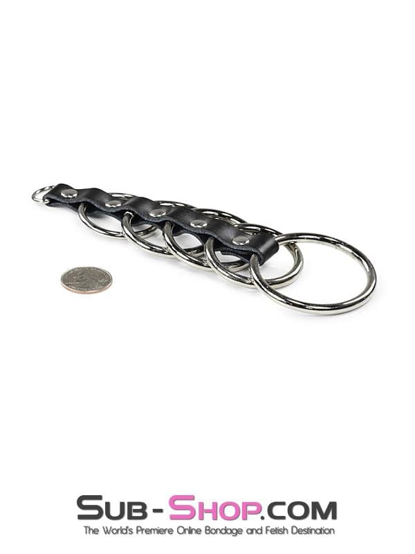 1878DL      5 Rings Gates of Hell Cock & Ball Bondage Set - MEGA Deal Black Friday Blowout   , Sub-Shop.com Bondage and Fetish Superstore