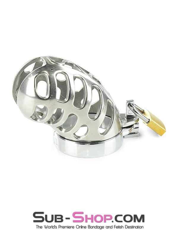 1884AR      Stainless Steel Cock & Ball Locking Male Chastity System Chastity   , Sub-Shop.com Bondage and Fetish Superstore