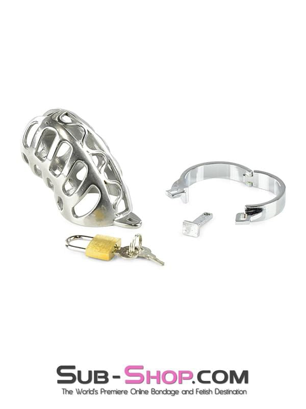 1884AR      Stainless Steel Cock & Ball Locking Male Chastity System Chastity   , Sub-Shop.com Bondage and Fetish Superstore