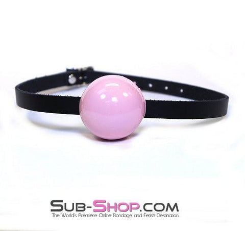 0195A      Classic Ball Gag Strap, Princess Pink Ball Gags   , Sub-Shop.com Bondage and Fetish Superstore