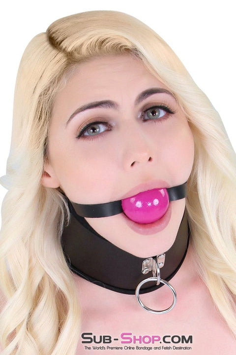 0197A      Classic Ball Gag Strap, Violet Obsession Ball Gags   , Sub-Shop.com Bondage and Fetish Superstore