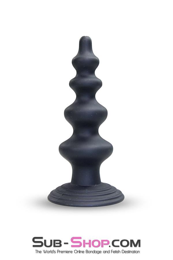 0203M      Super Ripple Suction Cup Base Butt Plug - LAST CHANCE - Final Closeout! MEGA Deal   , Sub-Shop.com Bondage and Fetish Superstore