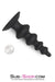 0203M      Super Ripple Suction Cup Base Butt Plug - LAST CHANCE - Final Closeout! MEGA Deal   , Sub-Shop.com Bondage and Fetish Superstore