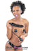0207RS      Inflatable 8” Black Rubber Dildo Dildo   , Sub-Shop.com Bondage and Fetish Superstore