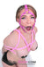 0210DL      Hot Pink Tongue Depressor Double Ring Gag Trainer Gags   , Sub-Shop.com Bondage and Fetish Superstore