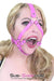 0210DL-SIS      Sissy Slut Hot Pink Tongue Depressor Double Ring Gag Trainer Sissy   , Sub-Shop.com Bondage and Fetish Superstore