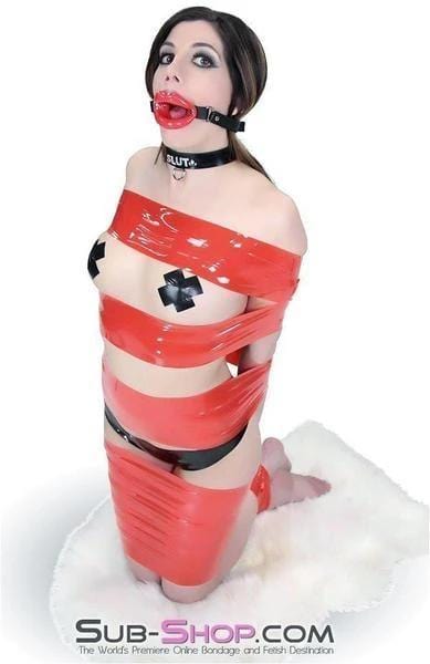 2760P      Bondage Tape, Red Tape Gags and Wraps   , Sub-Shop.com Bondage and Fetish Superstore