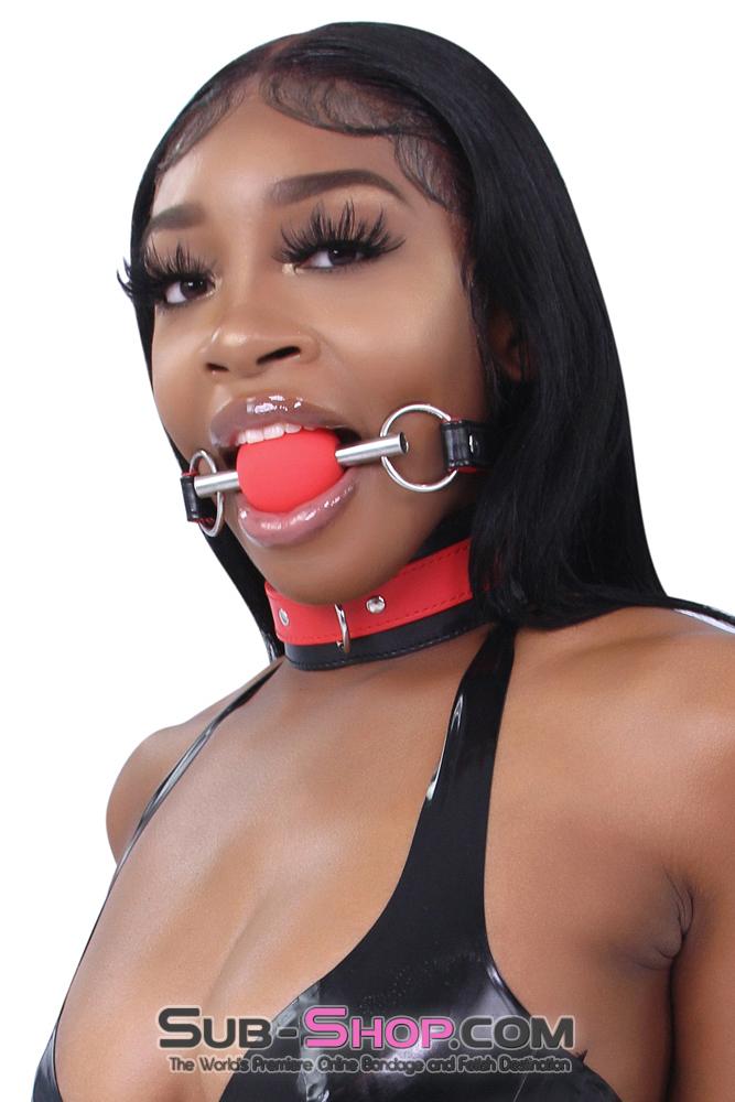 2212MQ      Chomp at the Bit Red Silicone Ball Gag Ballgag   , Sub-Shop.com Bondage and Fetish Superstore