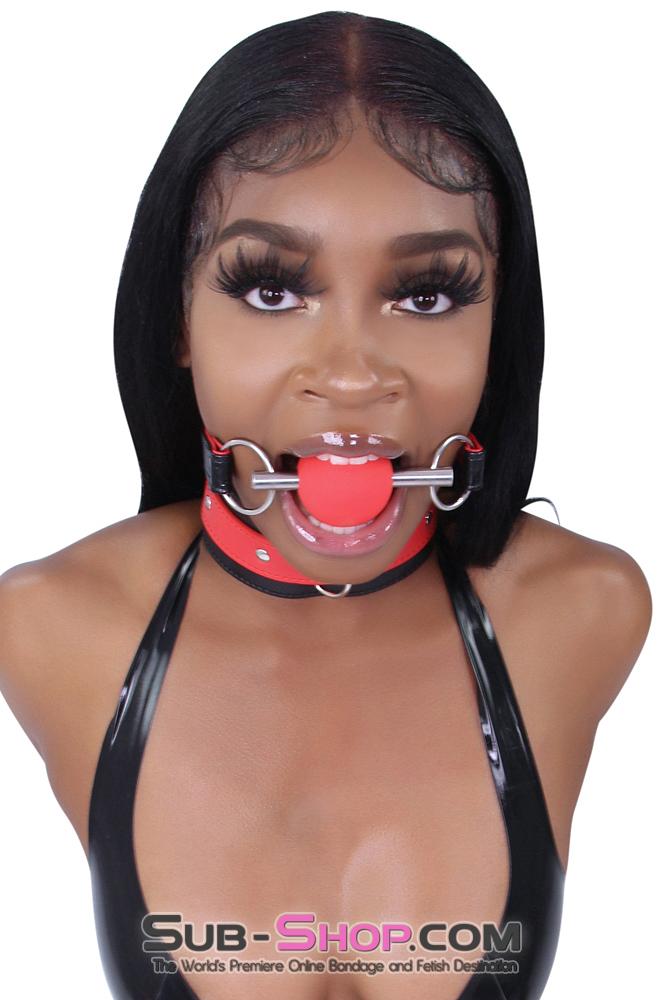 2212MQ      Chomp at the Bit Red Silicone Ball Gag Ballgag   , Sub-Shop.com Bondage and Fetish Superstore